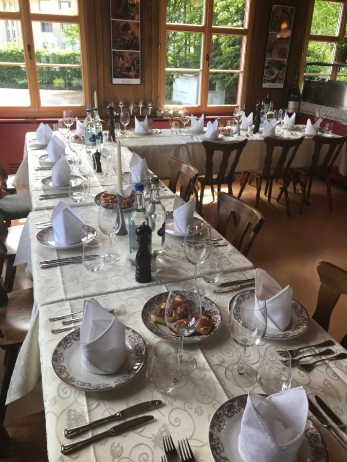 Hotel Restaurant Pizzeria Rotes Haus Münsterlingen Esterno foto